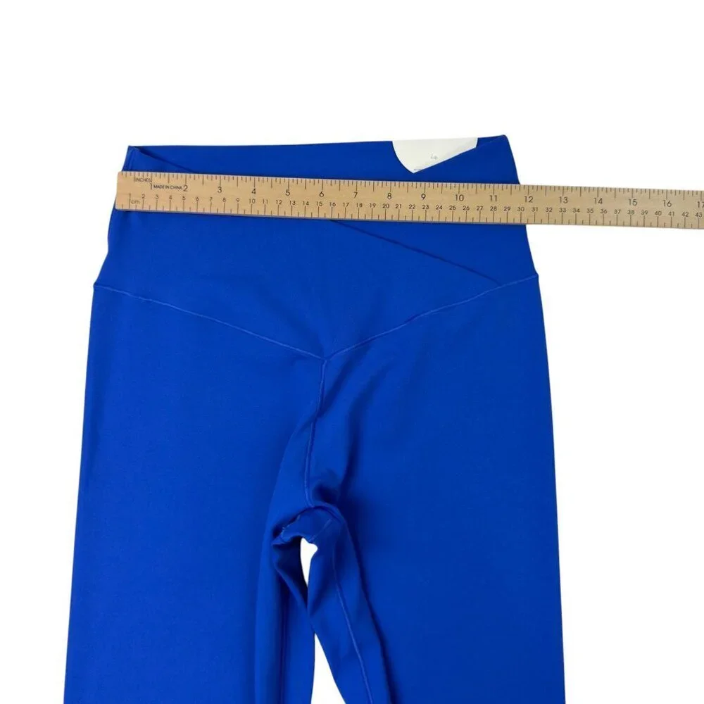 Offline by Aerie Real Me 7/8 High Rise Crossover Leggings Blue Size L NWT
